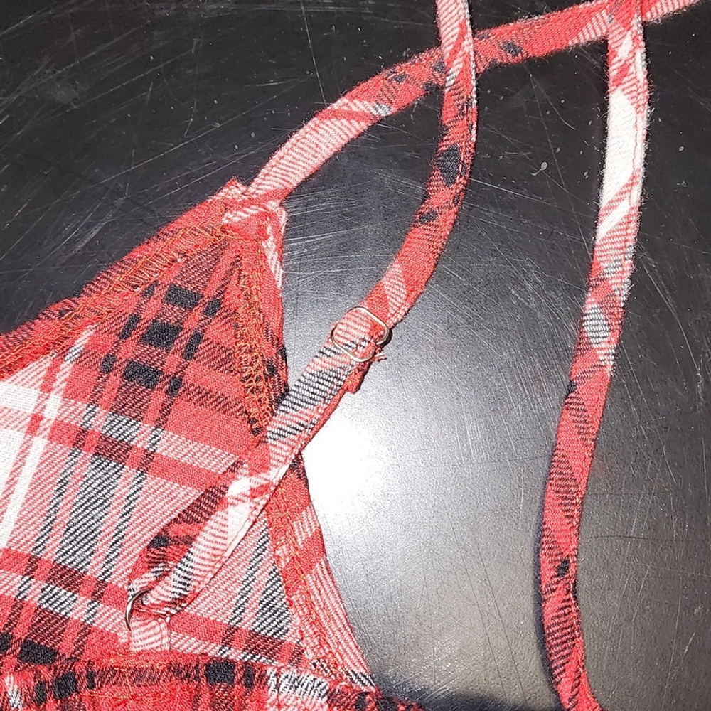 Flannel Holiday dress Sz 1XL Shein Curve - Picture 7 of 7
